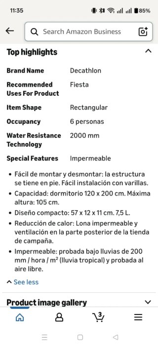 Tienda Decathlon 6 personas