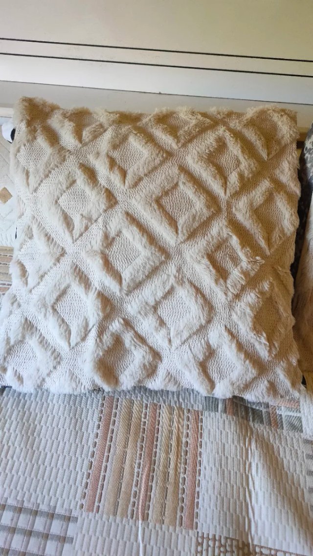 6 Fundas Cojín Boho 45x45cm Beige