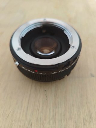Lote objetivos Cosina 70-210mm y Convertidor Vi