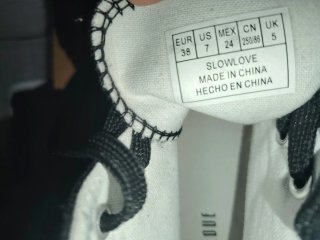 Zapatillas altas Slowlove negras con brillantitos