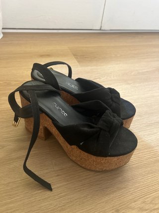 Sandalias de plataforma negras