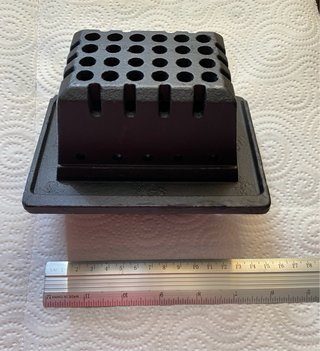 Cesta quemador pellet hierro fundido