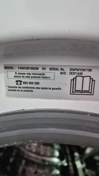 Lavadora LG 10,5kg Carga Frontal