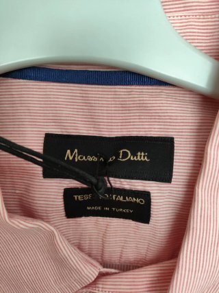 Camisa rosa Massimo Dutti hombre nueva