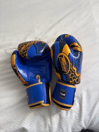 Guantes de boxeo Twins - Diseño Dragón Azul