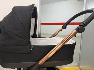 Carro de bebé 3 piezas negro