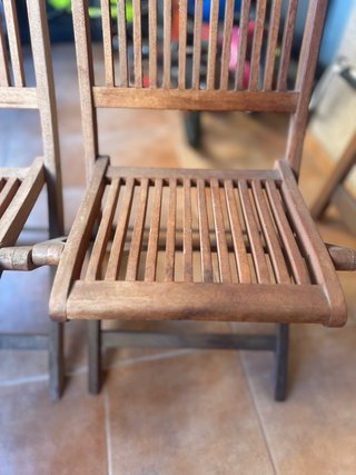 Sillas de madera para terraza