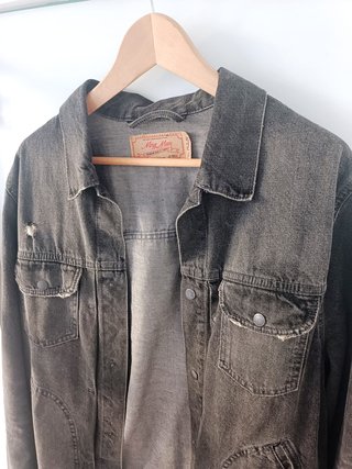 Chaqueta vaquera Mango Man gris Talla M