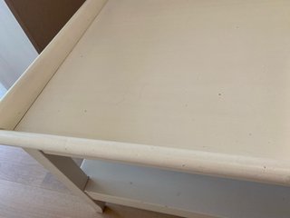 Mesa de centro madera lacada blanca
