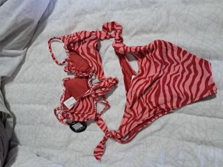 Bikini nuovo rosa e rosso