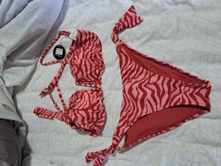 Bikini nuovo rosa e rosso