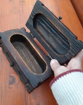 Cofre madera artesanal vintage