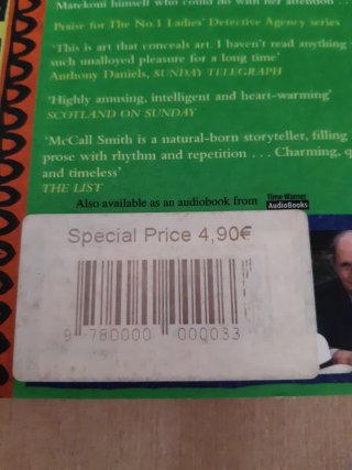 MORALITY FOR BEAUTIFUL GIRLS, de A. McCall Smith.