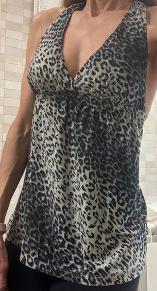Top tirantes animal print Talla S