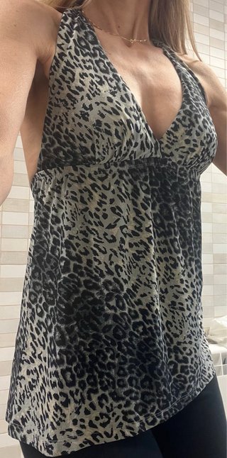 Top tirantes animal print Talla S