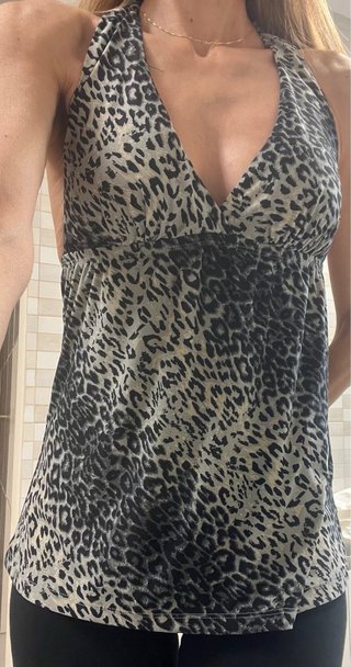 Top tirantes animal print Talla S