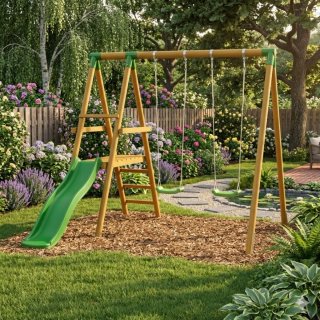 Parque infantil madera 3,08x2,7m