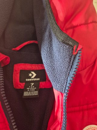 Cazadora Converse Roja Talla 6-7 Años