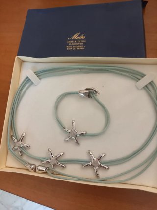 Collana e bracciale Malia argento 925