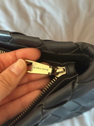 Bolso piel trenzada Gloria Ortiz negro