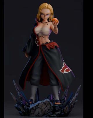 Figura Resina Android 18 Akatsuki