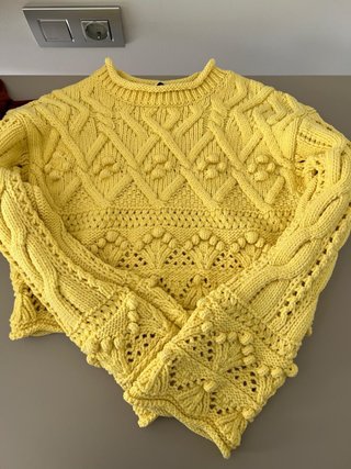 Jersey Zara Amarillo Trenzado