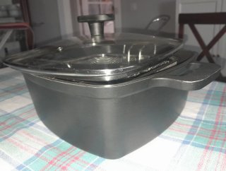 Olla de hierro fundido tapa cristal