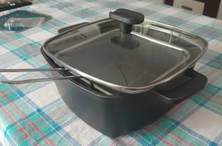 Olla de hierro fundido tapa cristal