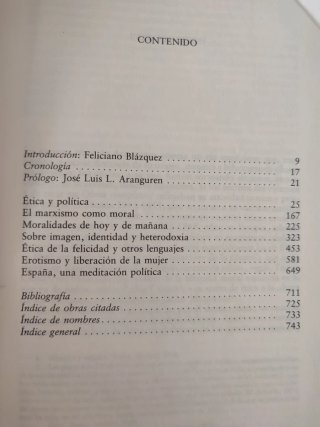Obras completas José Luis L. Aranguren