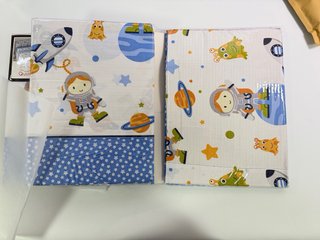Set di lenzuola con divertente design spaziale per bambini