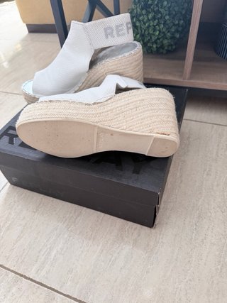 Sandalias cuña Replay blancas