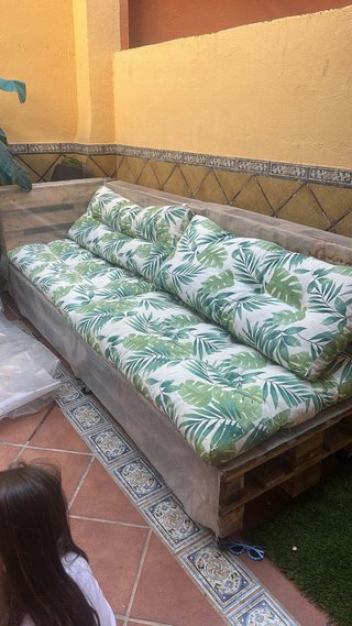 Conjunto de jardín con cojines