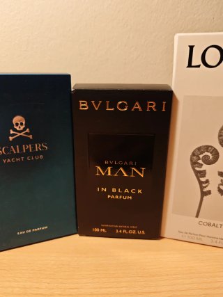 Cajas de Perfume Vacías (Bvlgari, Loewe, Davidoff)
