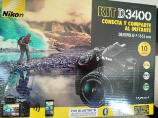 Cámara Nikon D3400 Kit + Bolso