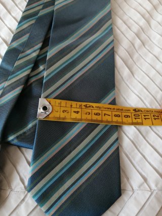 Corbata rayas azul y rosa
