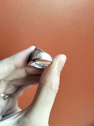 Anillo de plata esmaltado