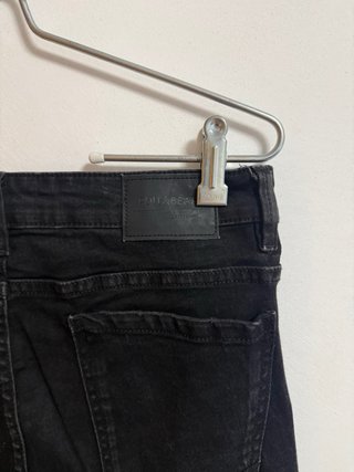 Pantalones Pitillo Negro Pull&Bear T40