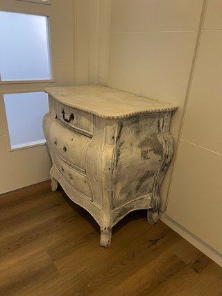 Mesita de noche antigua madera