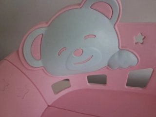 Cuna colecho Nenuco rosa con osito