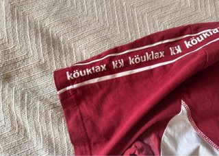 Camiseta Kouklax Talla M Roja y Blanca