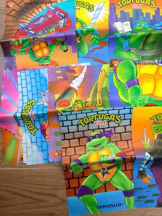 15 Posters Tortugas Ninja Años 90