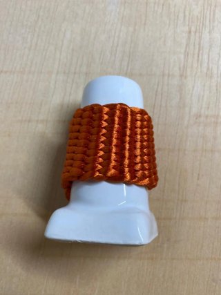 Abrazadera Bambú para Clarinete Sib Naranja