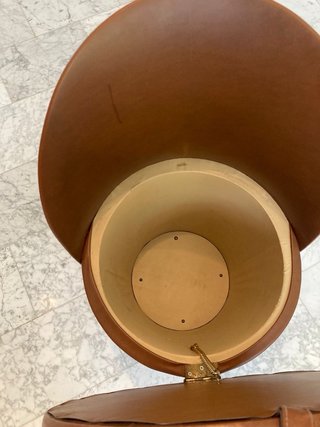 Descalzadora vintage cuero y flecos