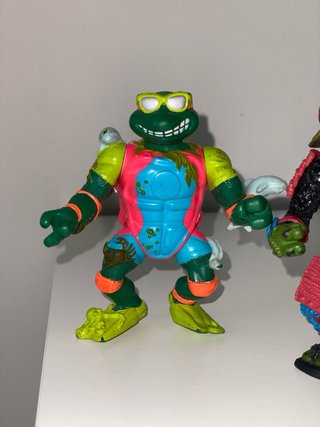 Set 2 TMNT vintage Playmates Leo Michelangelo
