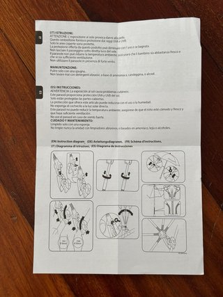 Sombrilla universal carrito bebé negra