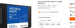 WD Blue SA510 250GB SSD SATA 3