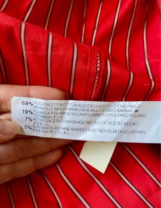 Camisa ZARA rayas cuello doble pinzas manga 3/4