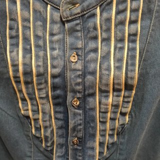 Camisa vaquera entallada mujer.Talla S.Modaland
