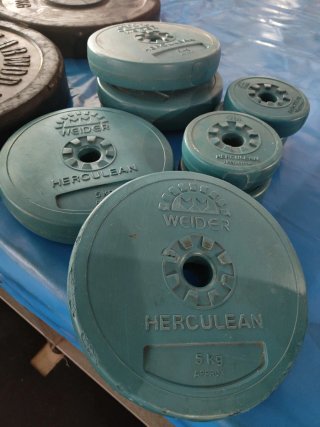 Lote discos musculación varios pesos de HUELVA