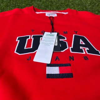 Sudadera Tommy Jeans USA Roja